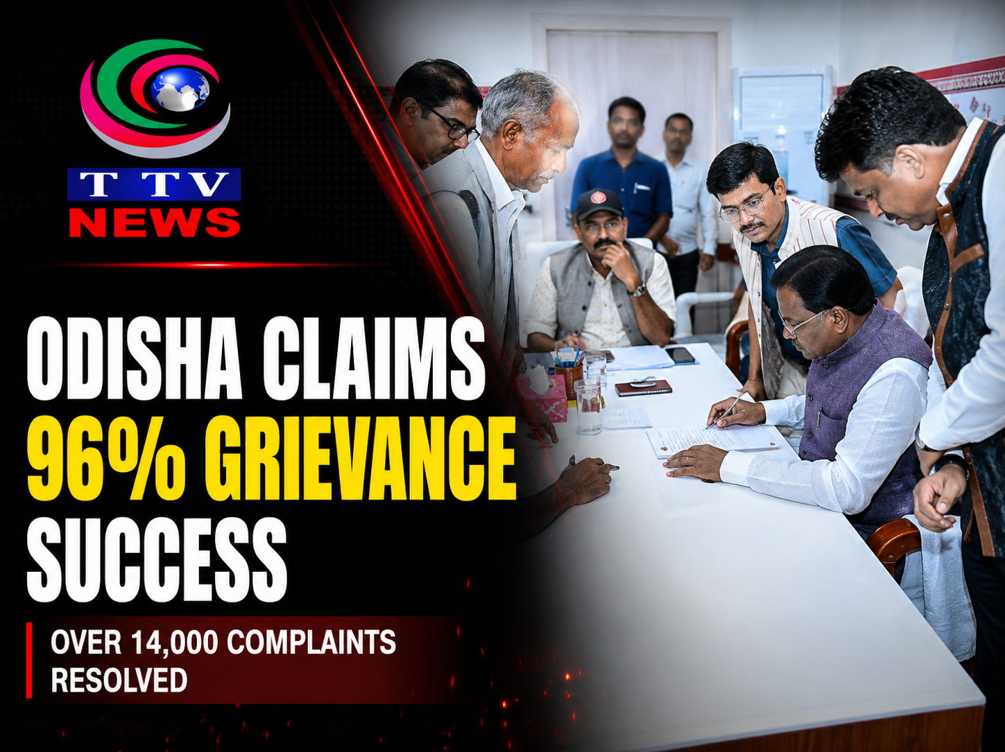 Odisha Government Reports 96% Resolution Rate in State-Level Public Grievance Hearings